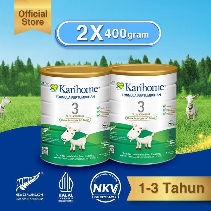 

Murah Karihome 3 Susu Formula Pertumbuhan Untuk Anak Usia 1 - 3 Tahun 2 Pcs