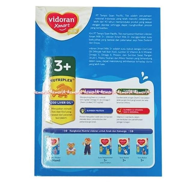 

Promo Vidoran Xmart Milk Vanila 3+ Susu Untuk 3-5Tahun Fidoran Smart 725Gr