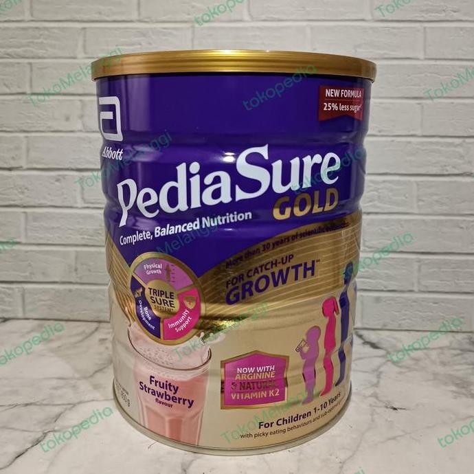 Promo Pediasure Gold Triplesure Fruity Strawberry Milk 850 Gr Singapore
