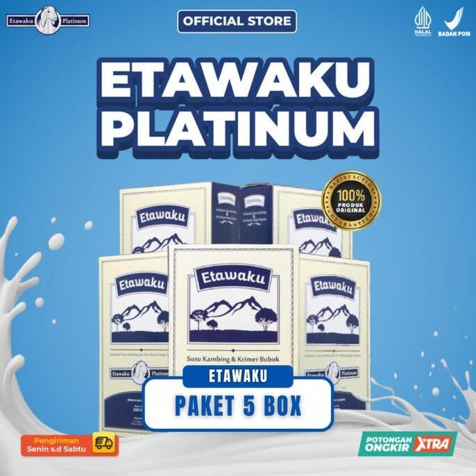 

Murah Etawaku Platinum Original Susu Kesehatan Tulang Dan Pernafasan 5 Box