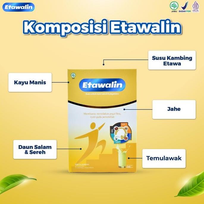

Promo Etawalin Susu Etawa Herbal Alami Bantu Atasi Masalah Tulang Dan Sendi 1 Box