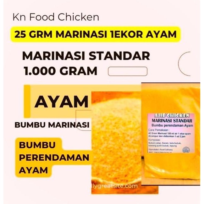 

Tepung Bumbu Rendaman Marinasi Ayam Goreng Fried Chien 1 Gram