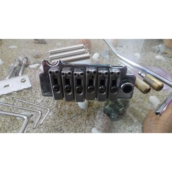 TERBARU WILKINSON WVS50II-K CHROME VIBRATO BRIDGE - TREMOLO KLASIK STRATOCASTER