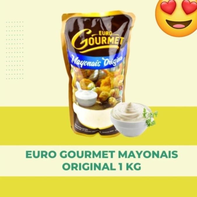 

Tersedia Euro Gourmet Mayonnaise Original 1kg - Saus Mayones Premium