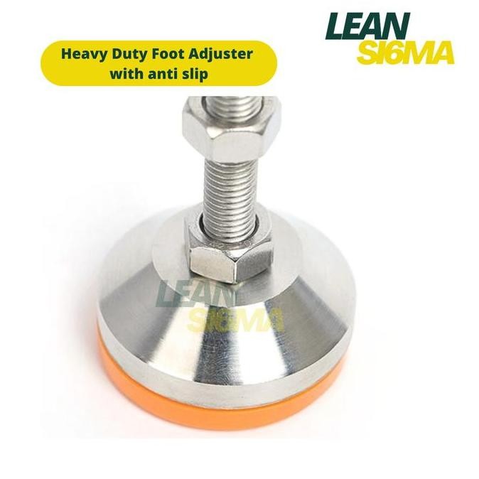 Heavy Duty Adjuster Foot with Anti Slip Kaki Meja Stainless Steel 304