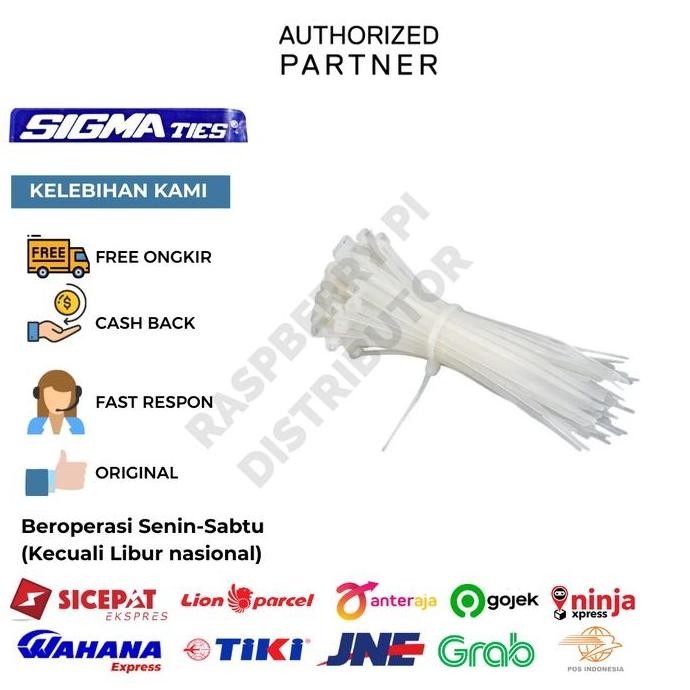 

Diskon! Cable Ties SIGMA CS-300T Putih 30cm x 4.8mm Pengikat Kabel Plastik Tahan Tarik