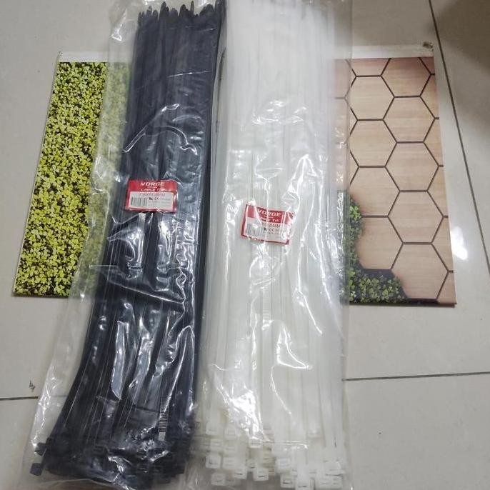 

Diskon! Kabel Ties VORGE 50cm x 7.6mm Cable Tie Extra Panjang Jumbo Kuat