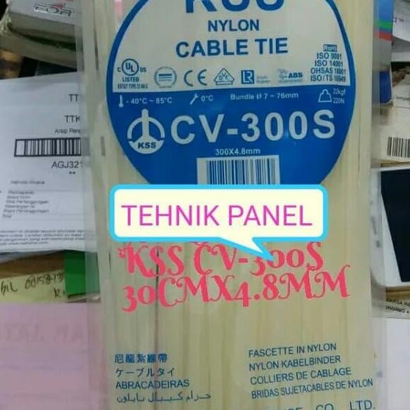 

Diskon! Cable Ties KSS CV-300S 30cm x 4.8mm - Cable Tie Nylon Standar Industri