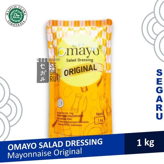 

Tersedia Omayo Mayonaise Salad Dressing Original 1Kg Saus Mayonais untuk Sayur