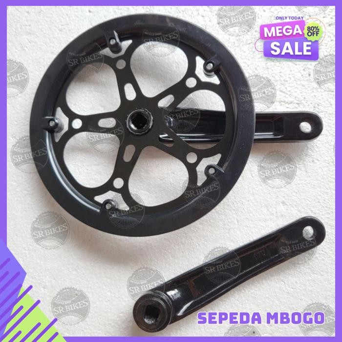 CRANK CHAINWHEEL GIR TENGAH SEPEDA LIPAT MINION. ALLOY 52T. ETERNA KUALITAS TERBAIK