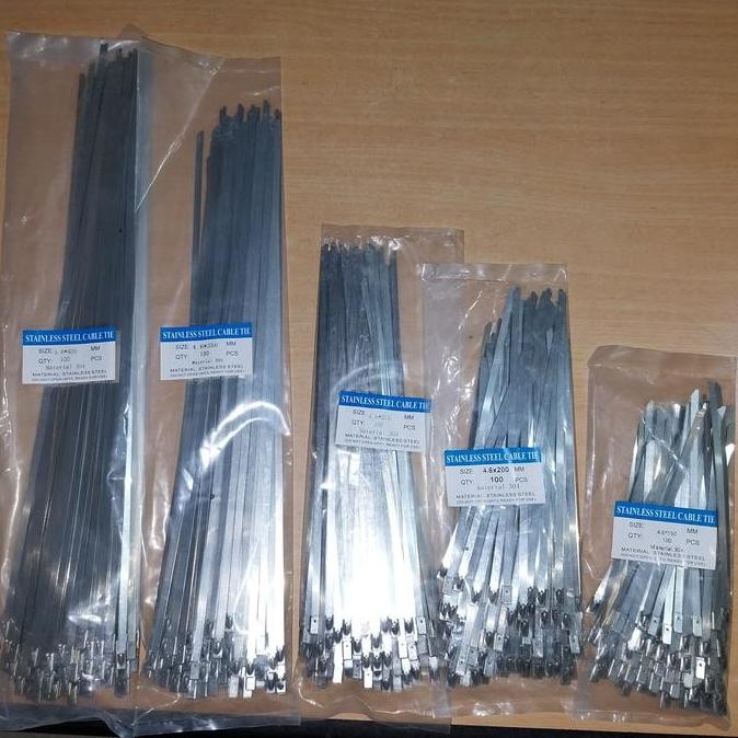 

Diskon! Kabel Ties Stainless Steel Anti Karat 1040cm (Isi 100pcs/Pack)