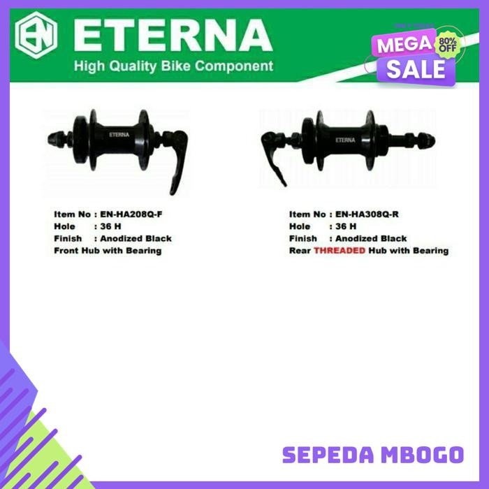 HUB BOS DRAT ULIR SEPEDA LIPAT MTB MINION. ALLOY NON BEARING QR 36H ETERNA BEST PRODUCT