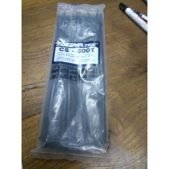 

Diskon! Kabel Ties SIGMA CS-300T Hitam & Putih Cable Tie 30cm Tahan Tarik