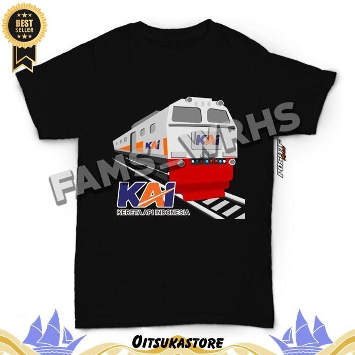 Baju Kaos Anak Kereta Api Kai Laki Perempuan Jawa Timur