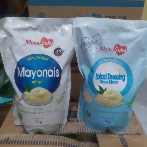 

Tersedia MAMASUKA mayonaise 1kg salad dressing mayonaise mayones