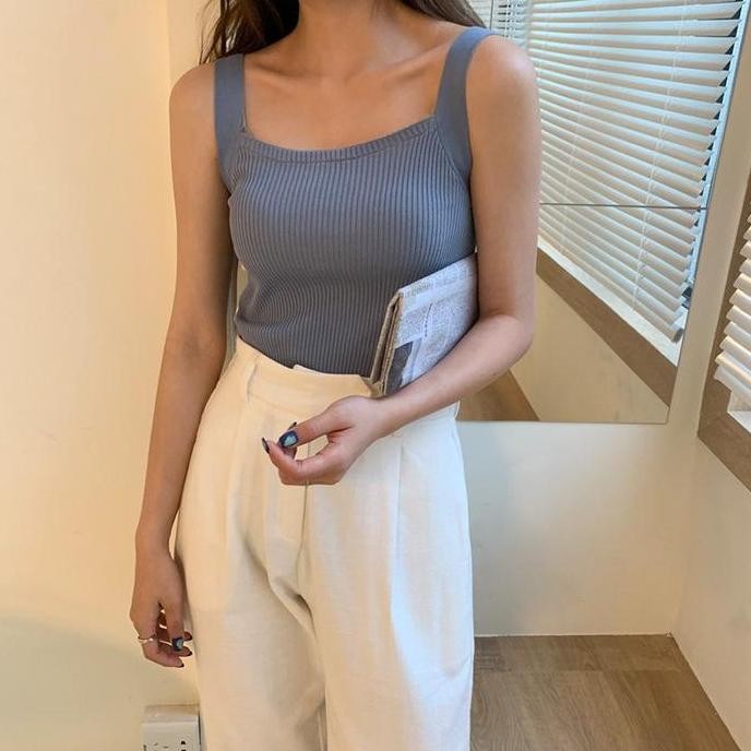 Tank Top Baju Atasan Dalaman Inner Baju Kaos Wanita Blouse Woman Rajut HC