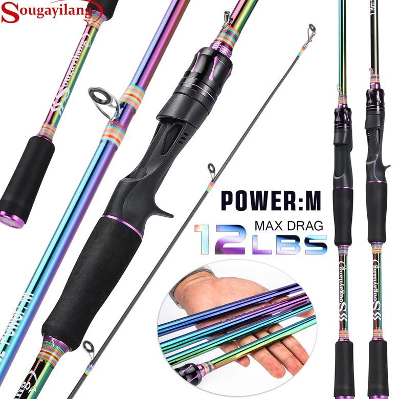 Terlaris Sougayilang Joran Pancing 6-12Lb 180-210Cm Joran  2 Bagian Carbon Fiber Joran Ul Joran Bc