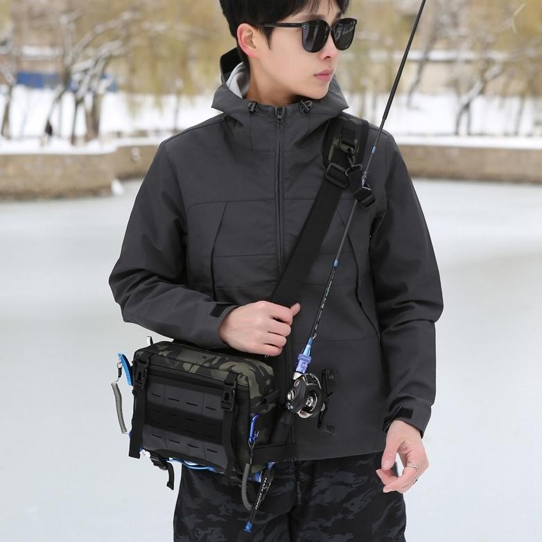 Terlaris Tas Bahu Multifungsi Baru Tas Pinggang Tas Selempang Ringan Tas Pancing Luya Tas Penyimpana