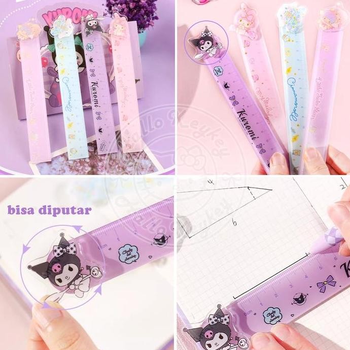 

Penggaris Melody Kuromi Little Twin Stars Cinnamoroll Sanrio