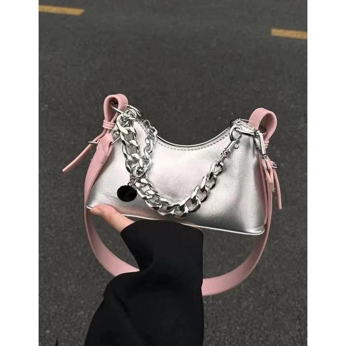 Georgia Y2K Koreaj Double Strap Shoulder Bag