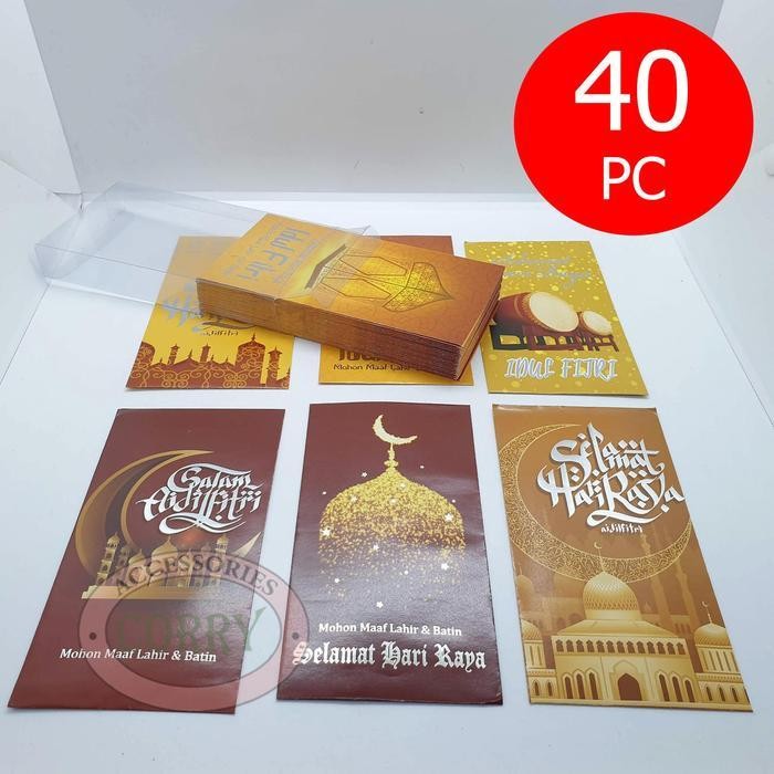 

LFM Angpao Idul Fitri Lebaran Isi 40 Mewah 17 Cm Amplop Uang Merah OrangeA