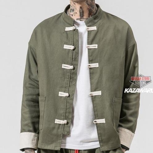 LFM CHEONGSAM PRIA BAJU KEMEJA IP MAN IPMAN WING CHUN MANDARIN JAPANES KOREA KOKO LENGAN TANGAN PANJ