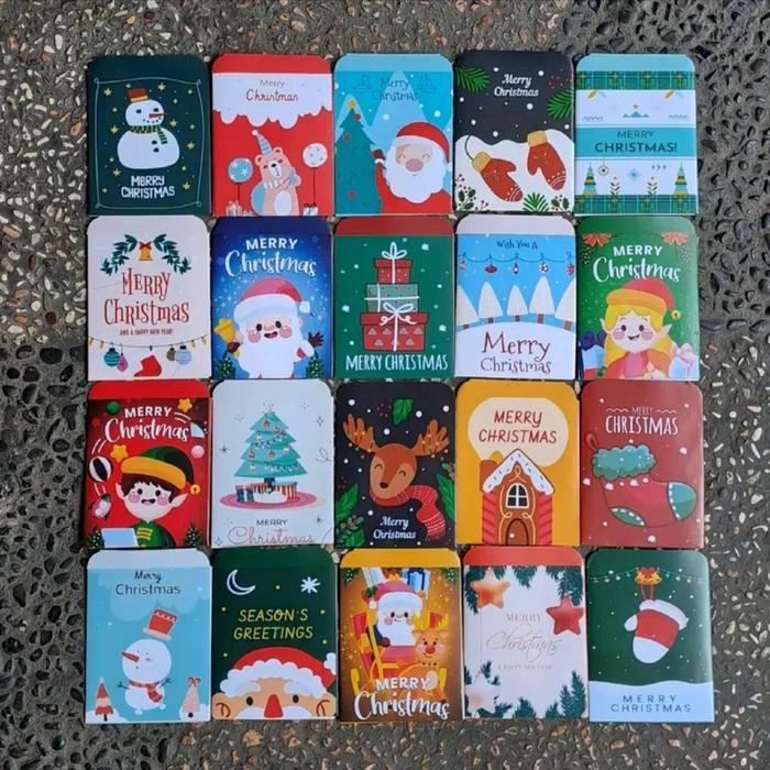 

LFM Amplop Natal 1 Pak Isi 10 Lembar Angpau Hangbao Ukuran Medium