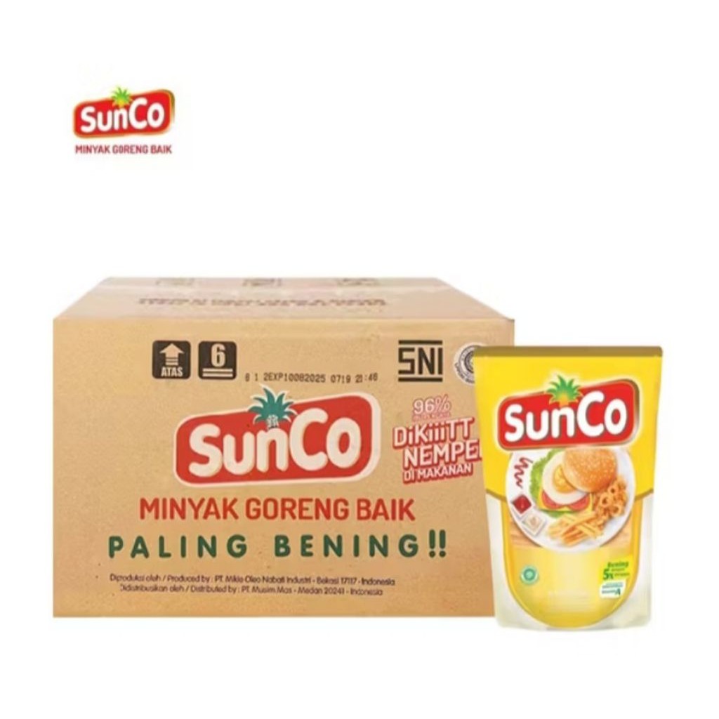 

Minyak Goreng 2 Liter SunCo 1 Karton/Dus Isi 6