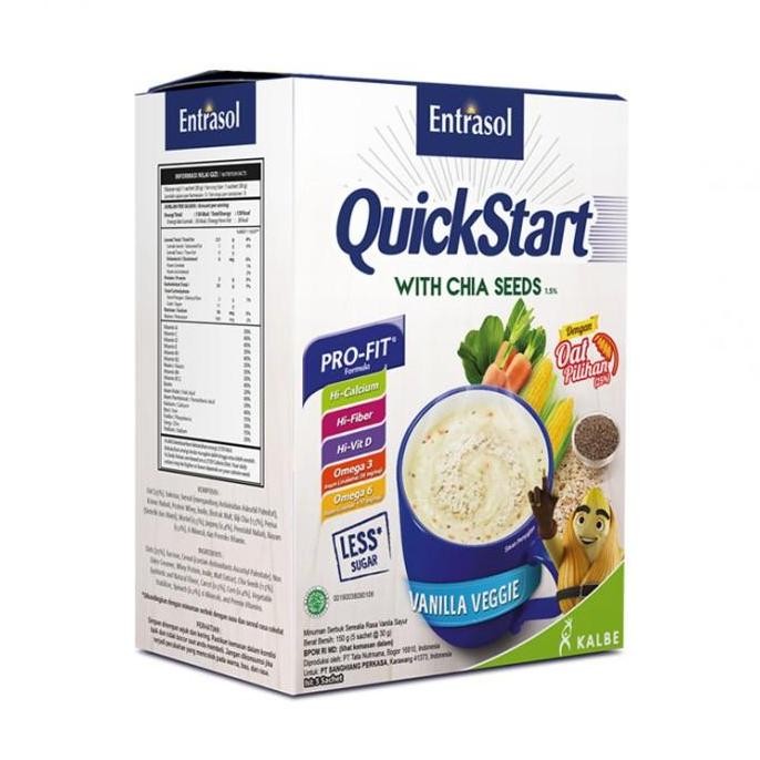 

(Allthebest) Entrasol Quick Start with Oat Vanila Sereal [5 pcs/30 g]