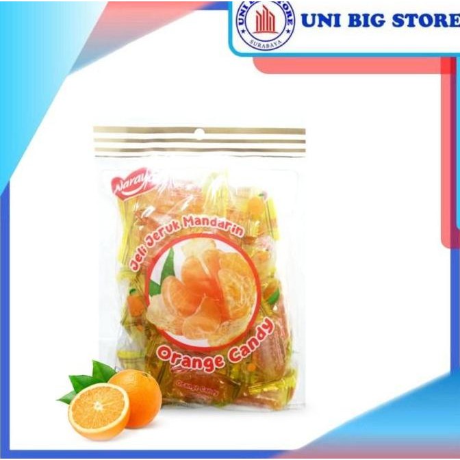 

(Allthebest) Naraya Orange Candy Permen Jelly Jeruk 500 g Da Ji Da Li