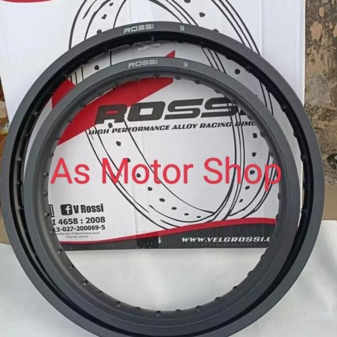 VELG SET ROSSI RING 21 - 18 DEPAN 160 RING 21 BELAKANG 185 RING 18 ORIGINAL DAN TERPERCAYA