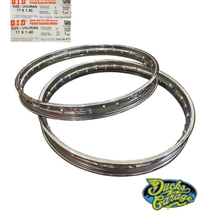 RING VELG SET DEPAN BELAKANG DID RING 17 UNTUK HONDA C70 C700 C800 ASTREA GRAND PRIMA STAR ASTREA800