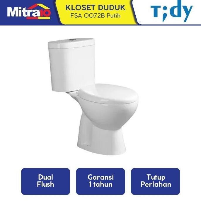 Tidy Kloset Duduk Dua Bagian Fsa 0072B Putih