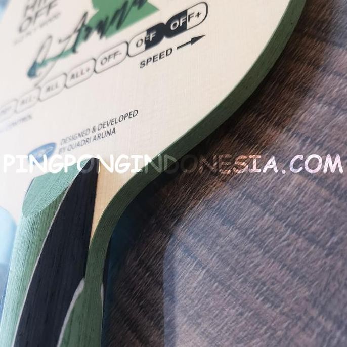 GEWO Aruna Hinoki Carbon OFF - Kayu Pingpong Blade Tenis Meja Bet Bat