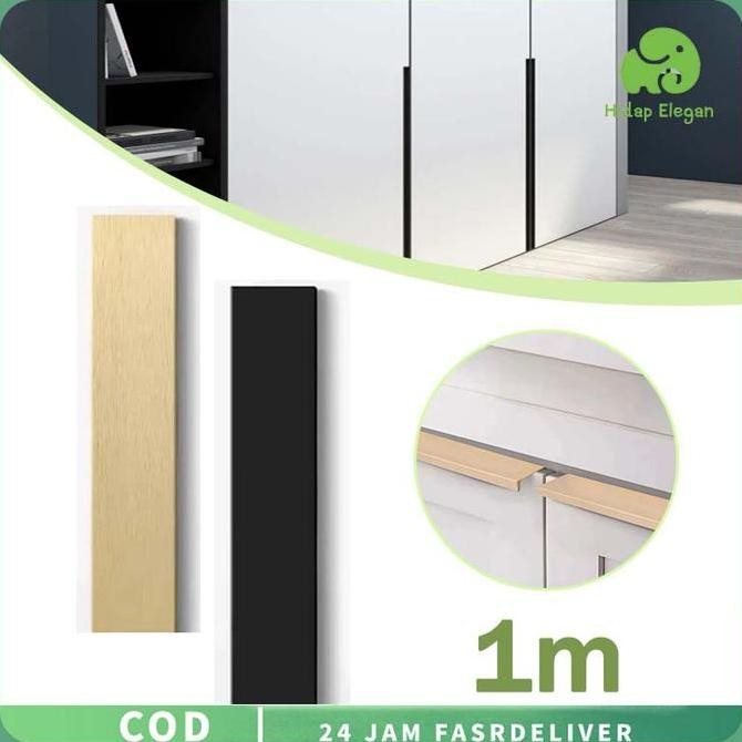 Cod 1 Meter Gagang Pintu Lemari Pegangan Pintu Lemari Tarikan Pintu Lemari Dapur Tarikan Lemari Dapu