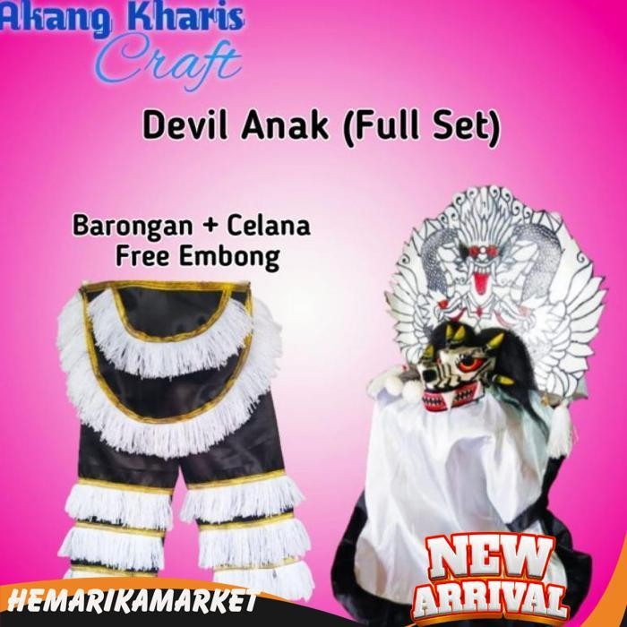 Barongan Devil Casper Fullset Real Pict
