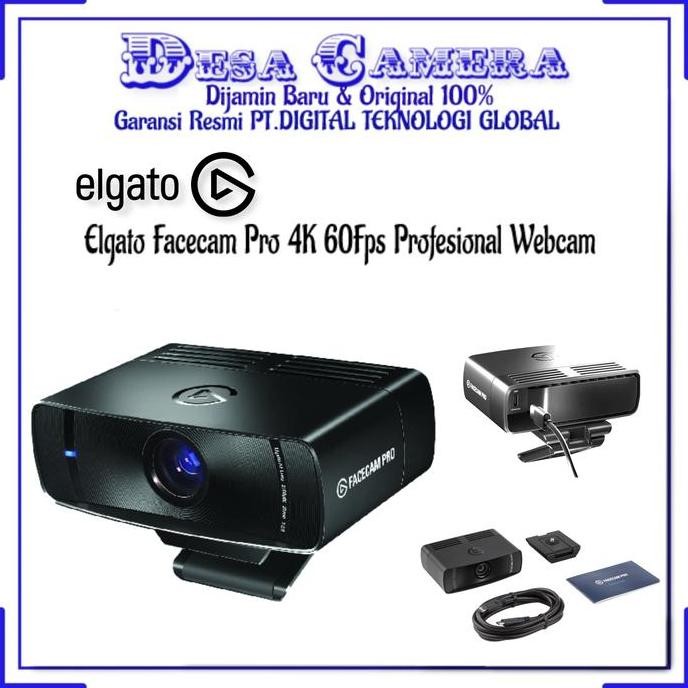 Elgato Facecam Pro 4K 60Fps Profesional Webcam Co
