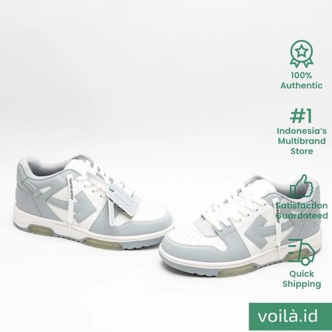 Promo Voilaid Off-White Out Of Office 'Ooo' Sneakers White Grey