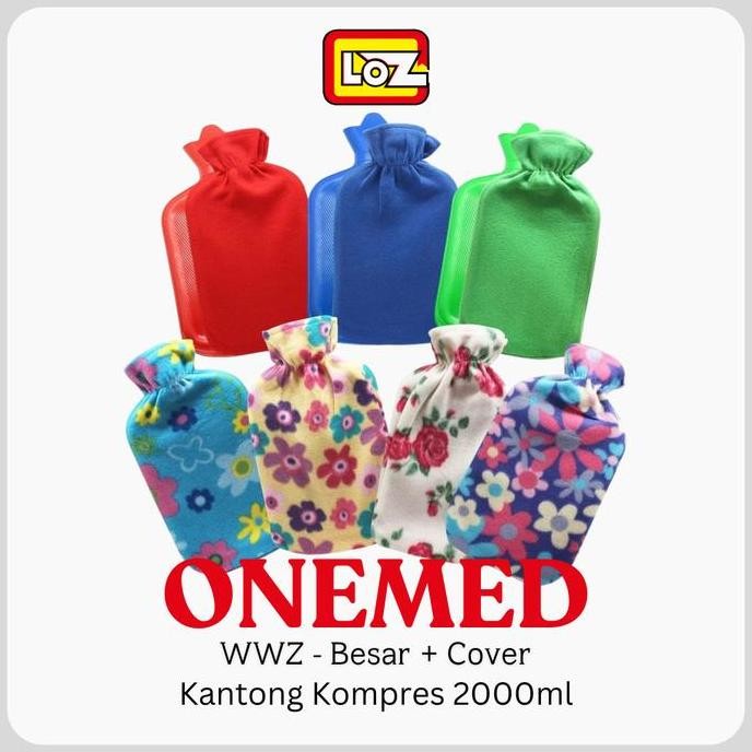 Siap Kirim Onemed Kantong Kompres Air Panas Ukuran Besar + Sarung Cover P3K