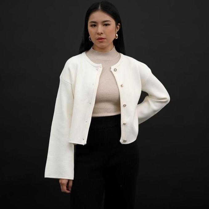 Sale Suetercloth - Biel Oversize Knit Cardigan Longsleeve /  Cardigan Wanita Kancing / Blazer Bahan 