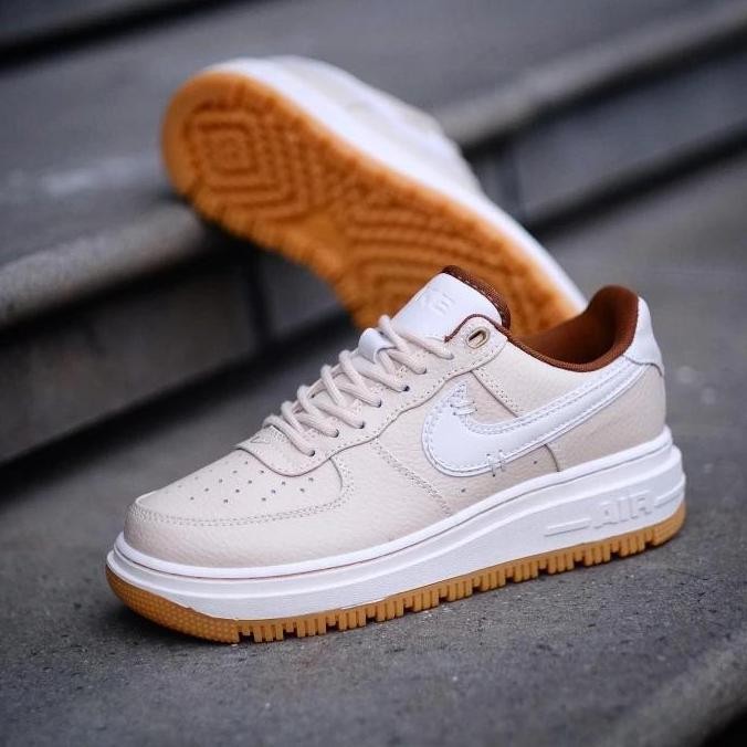 Sale Nike Air Force 1 Luxe Cream Gum Low Men'S Sneakers Shoes