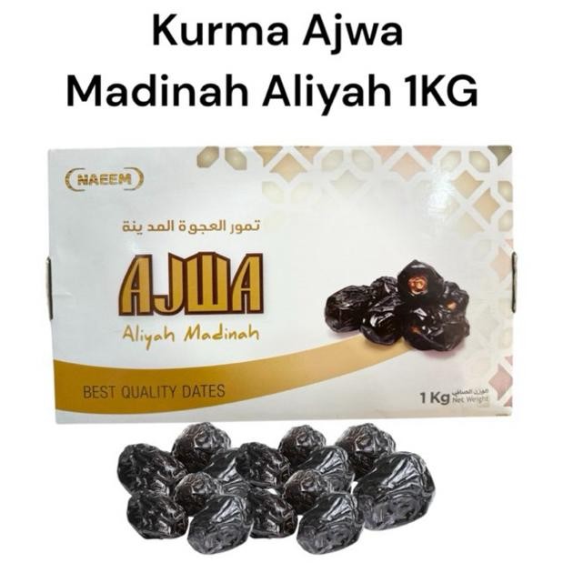 

Terbaik! Kurma Ajwa 1kg Asli Madinah / Ajwa Asli Original Kurma Nabi Premium
