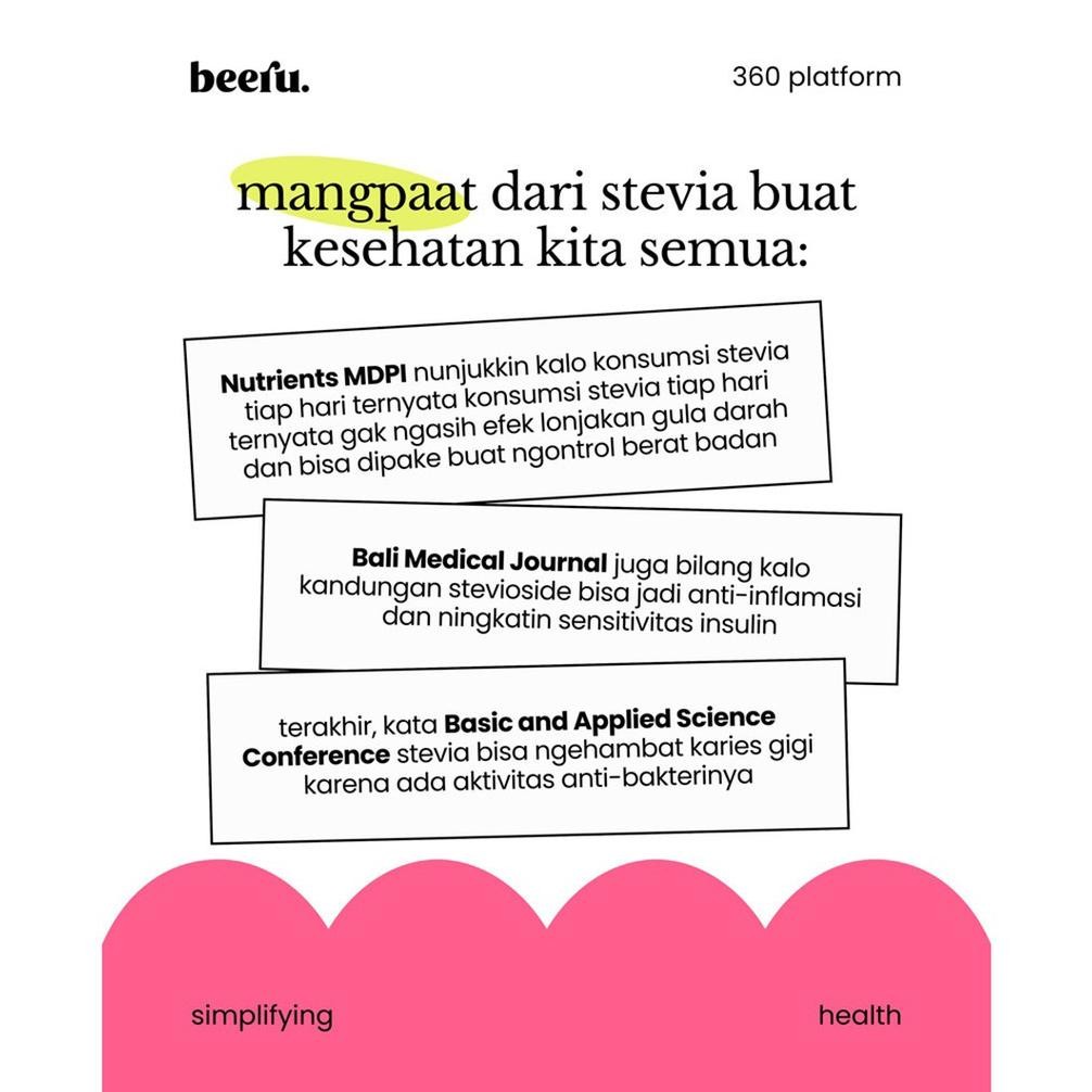 

Berkualitas! Pemanis Alami Tanpa Kalori Beeru Stevia 15ml Pengganti Gula Diabetes ..