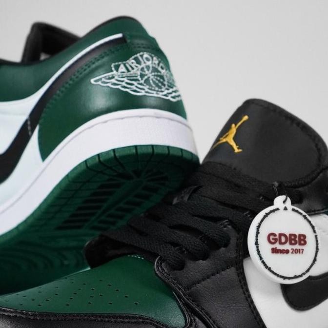 Grosir Air Jordan 1 Low Black Green Toe