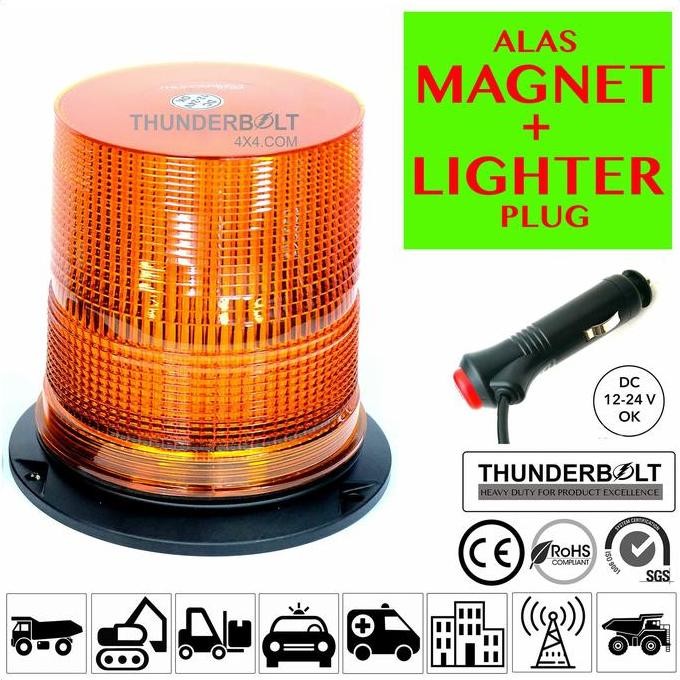 Warning Lamp  Thunderbolt Tipe Wl 27 Led Magnet