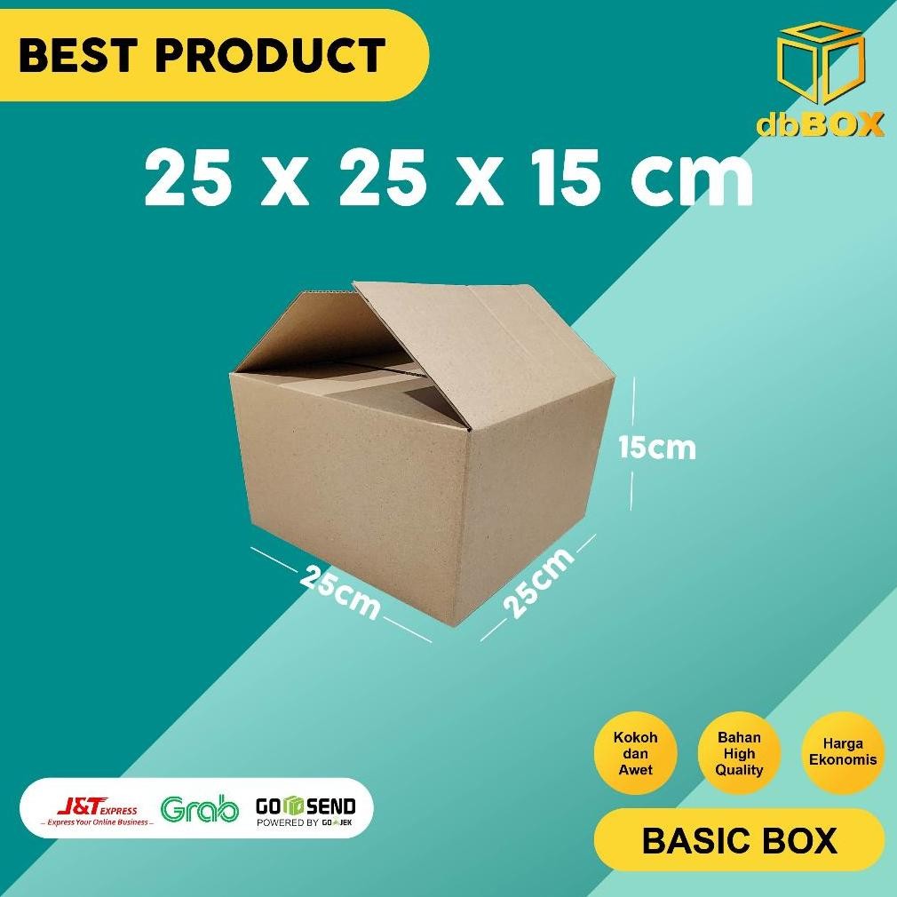 

(10Pcs) BOX KARDUS 25x25x15 cm DUS PACKING aSt