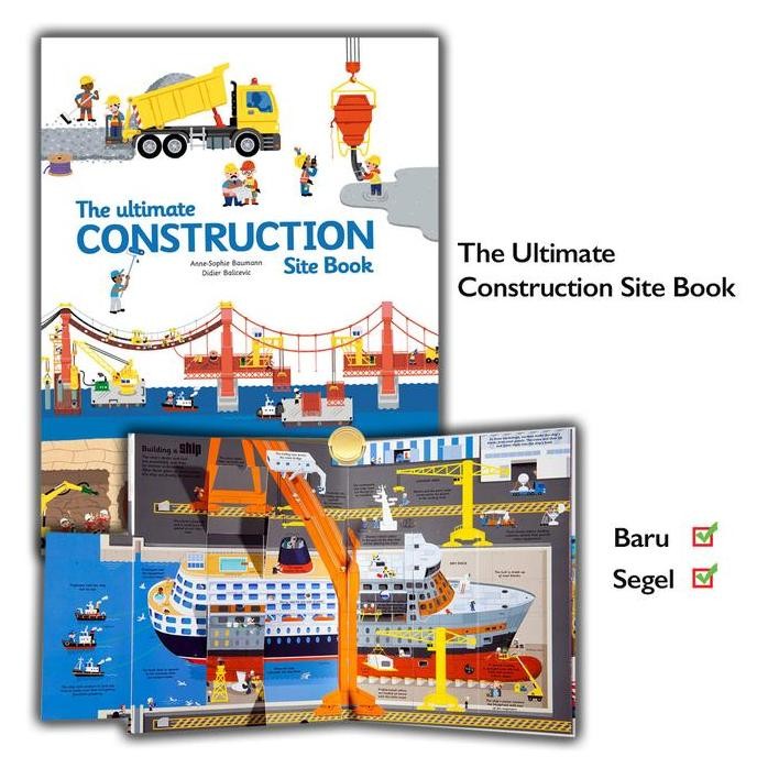 Produk Baru The Ultimate Construction Site Book Pop Up Lift the Flap Kids Book