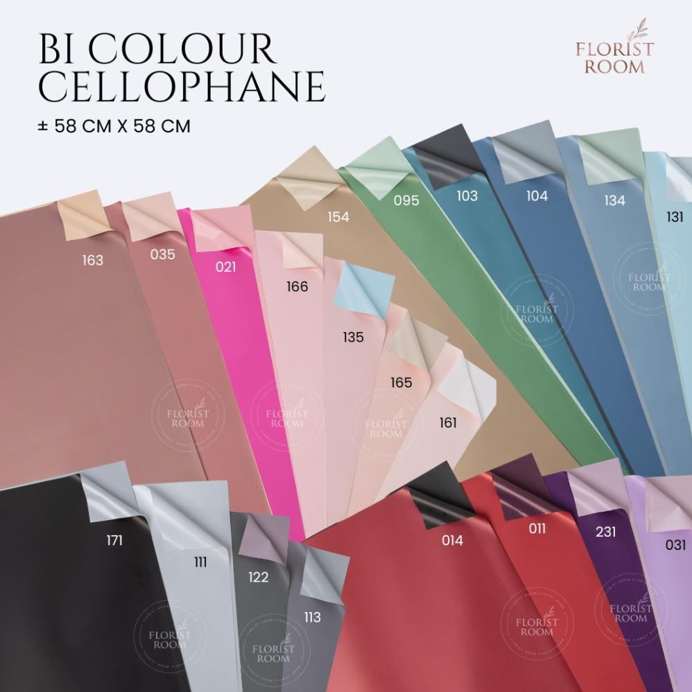 

20 Lembar Bi Color Cellophane - Flower Wrapping aSt