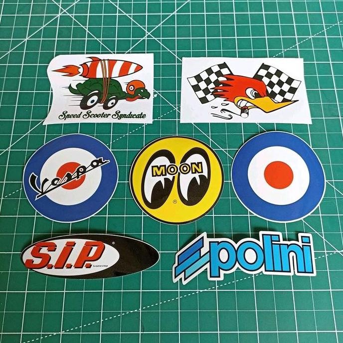 Sticker Vespa Stiker Logo Emblem Vespa
