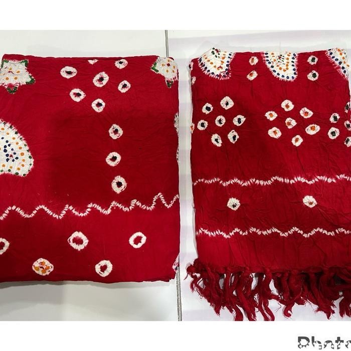 Kain Siraman Jumputan Katun Premium